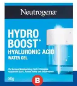 Foodland Neutrogena Hydro Boost Face Moisturiser offer