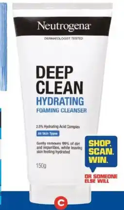 Foodland Neutrogena Deep Clean Foaming Cleanser offer