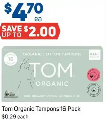 Foodland Tom Organic Tampons offer