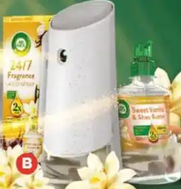 Foodland Airwick 2x Essential Oil Vanilla & Shea Butter Automatic Spray Kit offer