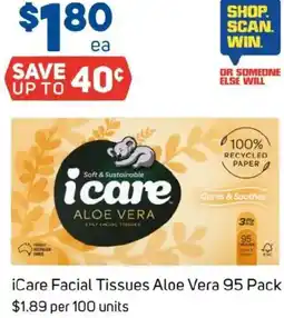 Foodland iCare Facial Tissues Aloe Vera offer