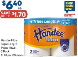 Foodland Handee Ultra Triple Length Paper Towel offer