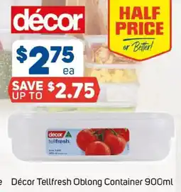 Foodland Décor Tellfresh Oblong Container offer
