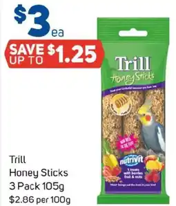 Foodland Trill Honey Sticks offer