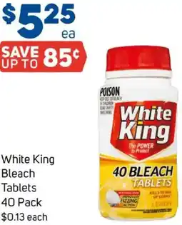 Foodland White King Bleach Tablets offer