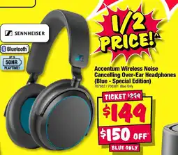JB Hi-Fi Accentum wireless noise cancelling over-ear headphones offer