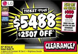 JB Hi-Fi 83" 4k evo al smart oled tv offer