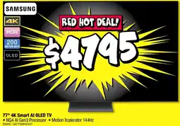 JB Hi-Fi 77" 4K Smart AI OLED TV offer