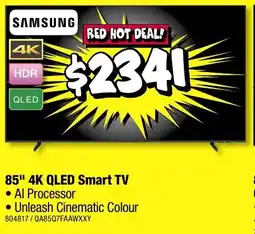 JB Hi-Fi 85" 4K QLED Smart TV offer