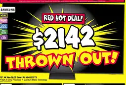 JB Hi-Fi 75" 4K Neo QLED Smart AI Mini LED TV offer