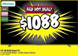 JB Hi-Fi 75" 4K QLED Smart TV offer