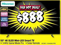 JB Hi-Fi 55" 4K ULED Mini-LED Smart TV offer