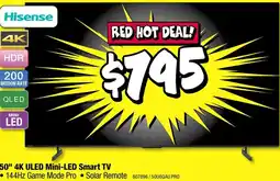 JB Hi-Fi 50" 4K ULED Mini-LED Smart TV offer