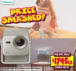 JB Hi-Fi M2 Pro 65"-200" 4K TriChroma Laser Mini Projector offer