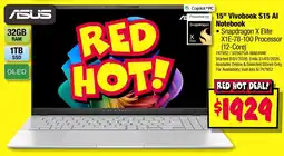 JB Hi-Fi 15" Vivobook S15 Al Notebook offer