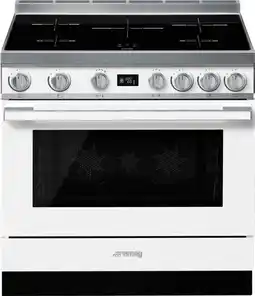 Designer Appliances Smeg 90cm 'Portofino' Pyrolytic Induction Freestanding Cooker offer