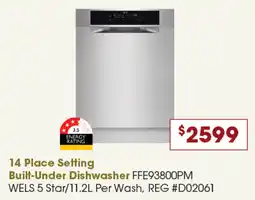 Designer Appliances 14 Place Setting Built-Under Dishwasher offer