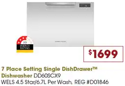 Designer Appliances 7 Place Setting Single Dish Drawer Dishwasher offer