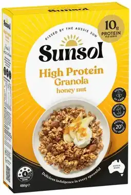 IGA Sunsol High Protein Granola Honey Nut offer