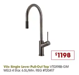 Designer Appliances Vilo Single Lever Pull Out Tap offer