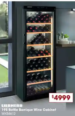 Designer Appliances 195 Bottle Barrique Wine Cabinet offer