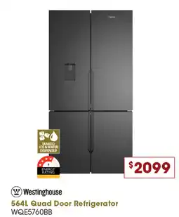 Designer Appliances 564L Quad Door Refrigerator offer
