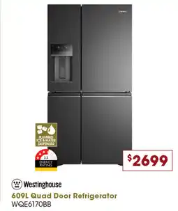 Designer Appliances 609L Quad Door Refrigerator offer