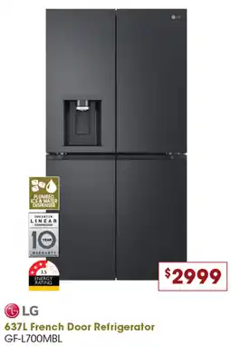 Designer Appliances 637L French Door Refrigerator offer