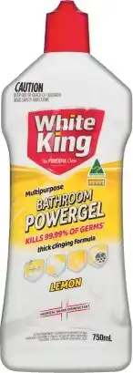 IGA White King Multipurpose Bathroom Powergel Lemon offer