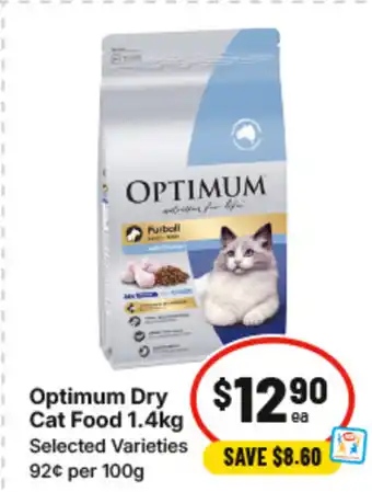 IGA Optimum Dry Cat Food offer