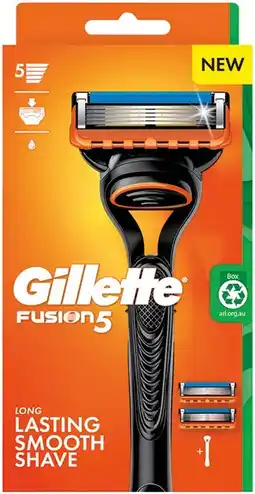 IGA Gillette Fusion5 Razor Handle + 2 Cartridge offer