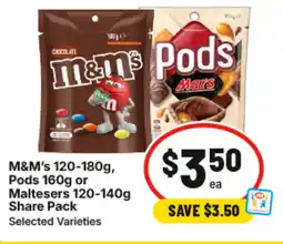 IGA M&ms pods maltesers offer