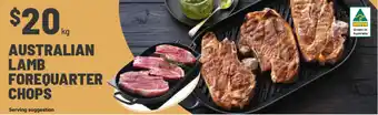 IGA Australian lamb forequarter chops offer