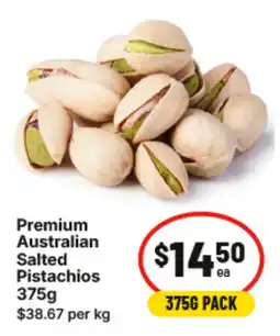 IGA Premium Australian Salted Pistachios offer