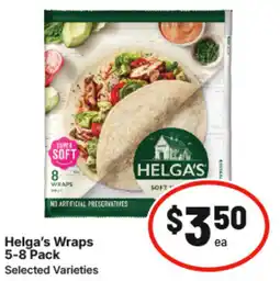 IGA Helgas Wraps offer