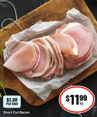 IGA Short Cut Bacon offer