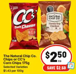IGA The natural chip co. chips or ccs corn chips offer