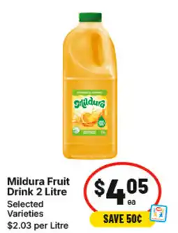IGA Mildura Fruit Drink offer