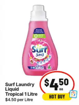 IGA Surf Laundry Liquid Tropical offer