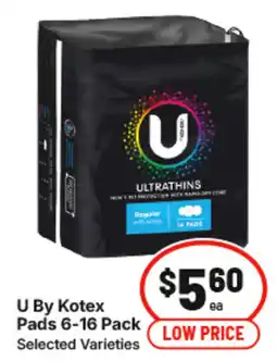 IGA U By Kotex Pads offer