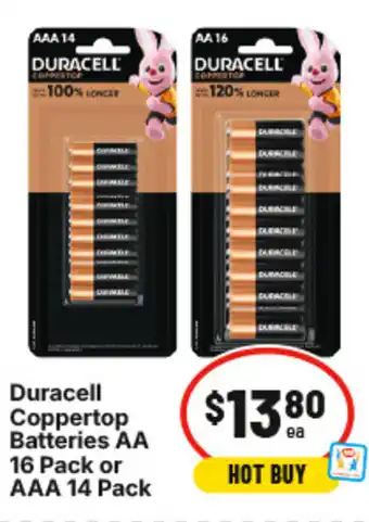 IGA Duracell Coppertop Batteries offer