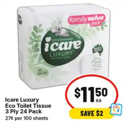 IGA Icare Luxury Eco Toilet Tissue offer