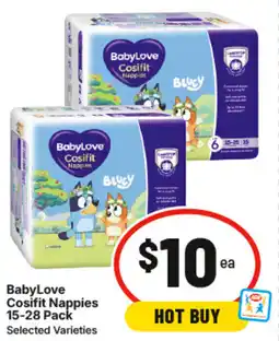 IGA BabyLove Cosifit Nappies offer
