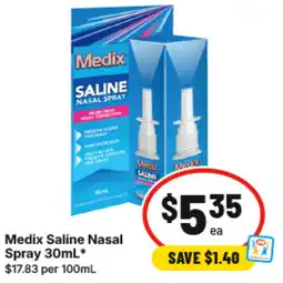 IGA Medix Saline Nasal Spray offer