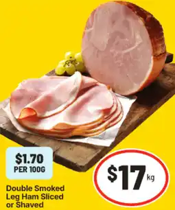 IGA Double Smoked Leg Ham Sliced or Shaved offer