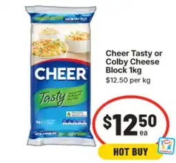 IGA Cheer Tasty or Colby Cheese Block offer