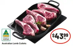 IGA Australian Lamb Cutlets offer