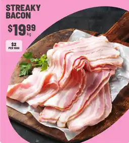 IGA Streaky bacon offer