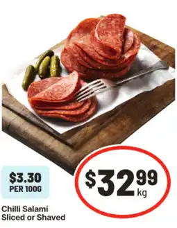 IGA Chilli Salami Sliced or Shaved offer
