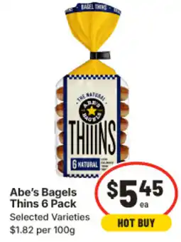 IGA Abes Bagels Thins offer